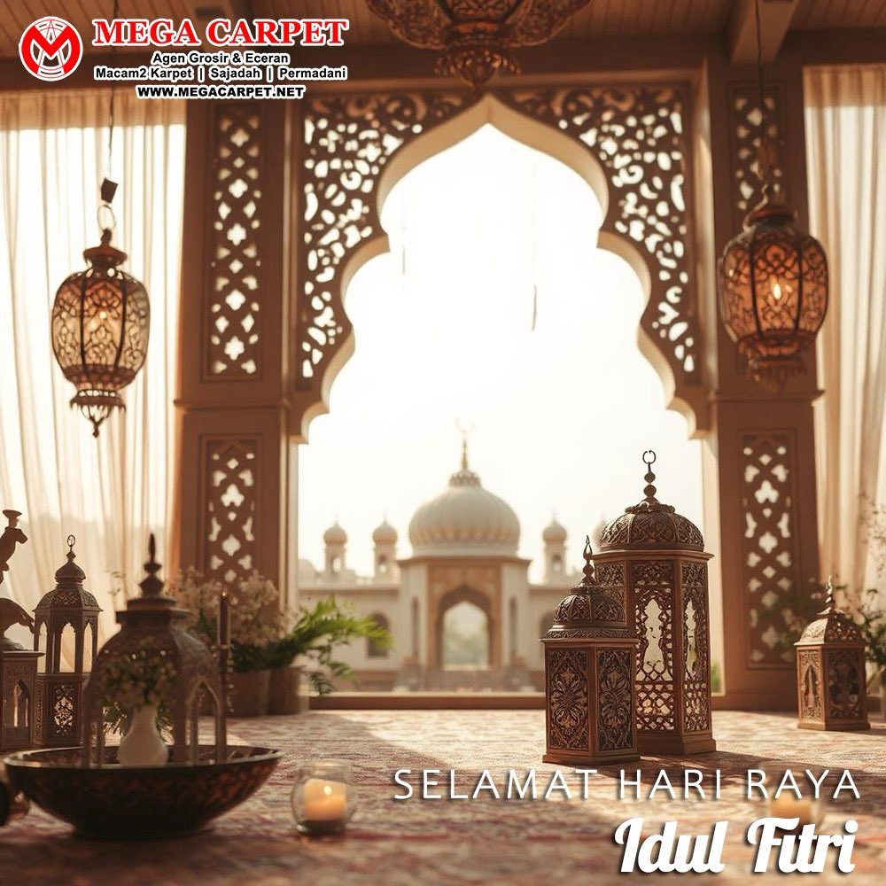 MegaCarpet's tweet photo. Selamat Hari Raya Idul Fitri 1446H

"Mohon Maaf Lahir &amp; Batin"

#IdulFitri #Kemenangan #Fitri #Lebaran #HariRaya #Liburan #Libur #MegaCarpet https://t.co/7VNcKSE8ZJ