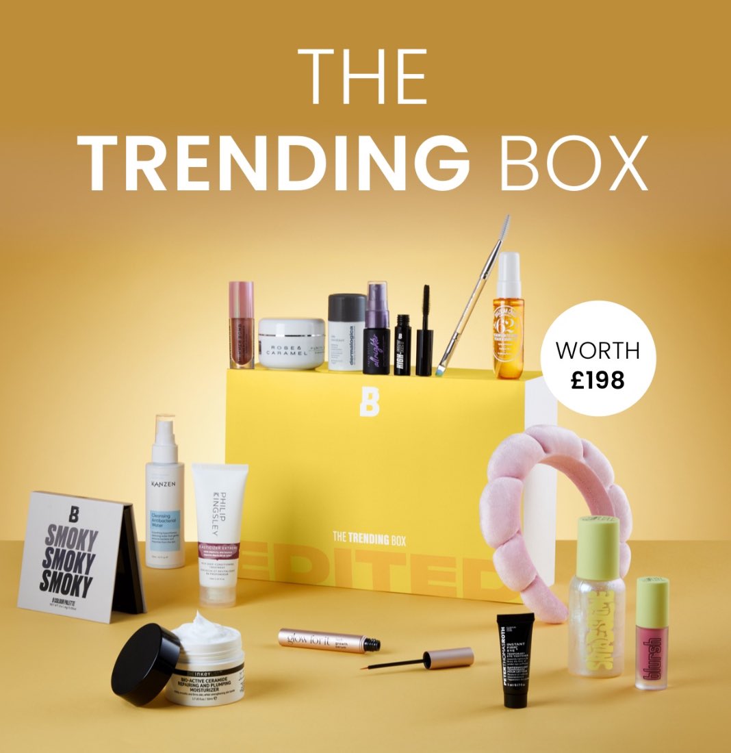 diarybeautygeek's tweet image. ✨Beauty Bay The Trending Box✨
Shop—&amp;gt; tidd.ly/43xtPQ3
Costs £45 worth £198 

Aff/ad #beautybay #trendingbeauty #trending #newinbeauty