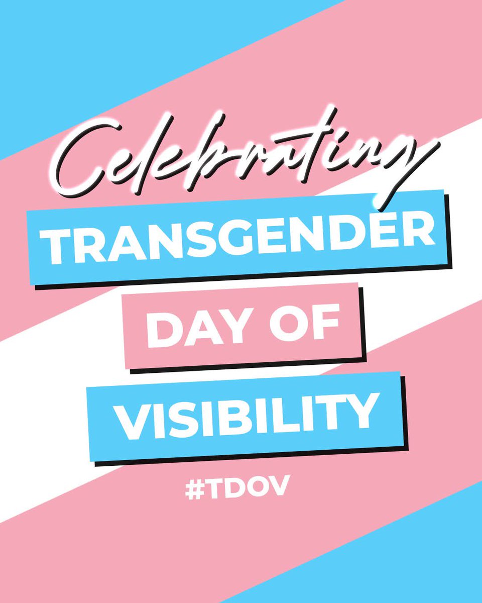 Today, on Trans Day of Visibility, we honor and celebrate the strength, resilience, and beauty of trans and nonbinary people around the world. 🏳️‍⚧️

#TransDayOfVisibility #TDOV #ProtectTransRights