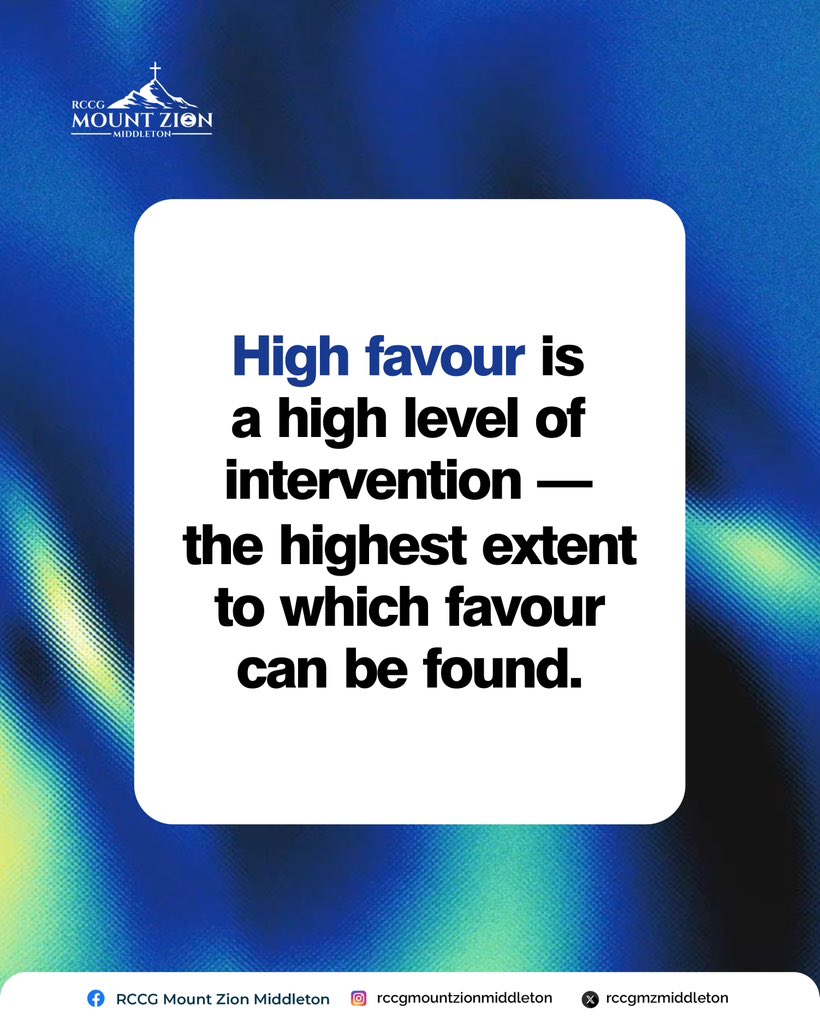 RCCGMZMiddleton's tweet photo. High Favor: The Key Components
β³ Time Factor: High favor is a timely occurrence.
π Divine Source: It comes from God.
π₯ Lineage & Connections: Our relationships, associations, and lineage significantly influence the favor we experience.
#HighFavor #DivineSource #TimelyBlessing https://t.co/pxJOQ0X0YV