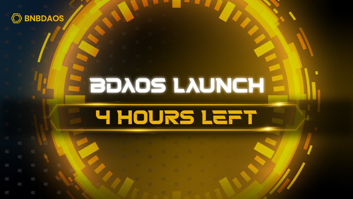 4 Hours Left ⏳

BDAOS hits the ground in just a few hours.

🔗bnbdaos.fun

Whitelist gets first dibs—don’t be late. 🚀