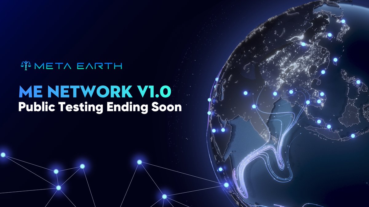 _MetaEarth_'s tweet image. 🎉 BIG NEWS: The ME Network V1.0 Public Testing ends on April 16, 2025, at 23:59:59 UTC+0, marking the start of an exciting new growth phase! With 600K+ ME ID users across 40+ countries, we’ve reached significant Web3 milestones.

The deadline details for each reward users can…