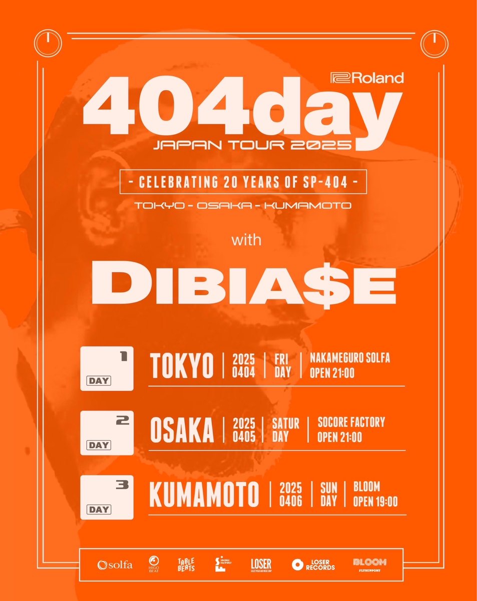 solfa (@solfanakameguro) on Twitter photo OPEN 21:00
DOOR ¥4,000
(Early Discount 〜23:00 DOOR ¥3,500)
-MAIN FLOOR
<a href="/darealdibiase/">Dibiase</a>
SPELL
<a href="/mitsu_the_beats/">DJ Mitsu the Beats</a>
<a href="/budamonkfonk/">☁️ 雲猴 ☁️</a>
<a href="/fitzambrose/">Fitz Ambro$e</a>
<a href="/bugseed/">bugseed</a>
<a href="/ill_sugiee/">ILL-SUGI / NASTY ILL BROTHER</a>
<a href="/cram_moevius/">cram_moevius</a>
<a href="/phennel_k/">Phennel Koliander</a>
<a href="/fkd_vbpk/">FKD</a>
DJ Mastamind
<a href="/ballhead_fuck_/">𝑺𝑻𝒀𝒀𝑵𝑮𝑴𝑽𝑴𝑵𝑻®︎</a>
<a href="/mahbieman/">MAHBIE</a>
<a href="/monkeysequence/">monkeysequence19</a>
<a href="/ROB67421760/">madrob_beats</a>
<a href="/alto1993/">Alto</a> OPEN 21:00
DOOR ¥4,000
(Early Discount 〜23:00 DOOR ¥3,500)
-MAIN FLOOR
<a href="/darealdibiase/">Dibiase</a>
SPELL
<a href="/mitsu_the_beats/">DJ Mitsu the Beats</a>
<a href="/budamonkfonk/">☁️ 雲猴 ☁️</a>
<a href="/fitzambrose/">Fitz Ambro$e</a>
<a href="/bugseed/">bugseed</a>
<a href="/ill_sugiee/">ILL-SUGI / NASTY ILL BROTHER</a>
<a href="/cram_moevius/">cram_moevius</a>
<a href="/phennel_k/">Phennel Koliander</a>
<a href="/fkd_vbpk/">FKD</a>
DJ Mastamind
<a href="/ballhead_fuck_/">𝑺𝑻𝒀𝒀𝑵𝑮𝑴𝑽𝑴𝑵𝑻®︎</a>
<a href="/mahbieman/">MAHBIE</a>
<a href="/monkeysequence/">monkeysequence19</a>
<a href="/ROB67421760/">madrob_beats</a>
<a href="/alto1993/">Alto</a>