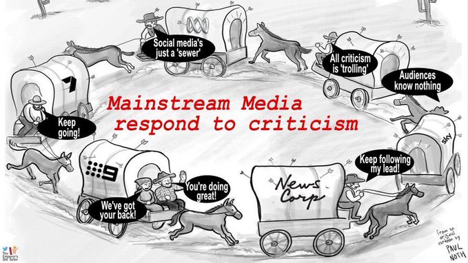philmupp1's tweet image. #MSMFail 
All the Clive Palmer ad money that media companies are getting in the election period is simply delaying the inevitable. Print media is in its death throes. In ten years time there will be little print media. At the moment it is highly subsidized by the media barons.