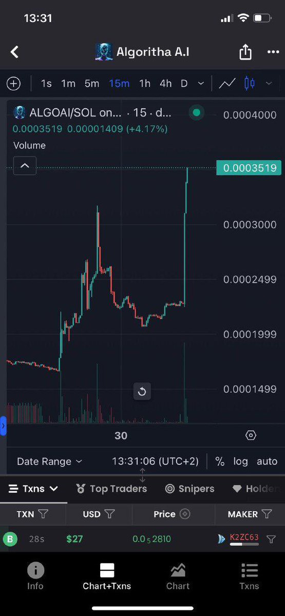 Damrez_fx's tweet image. $ALGOAI IS A POTENTIAL AI WITH REAL UTILITY . THE CHART ITS SUPER BULLISH. NEXT TARGET 1 M . DYOR

@algoritha_coin
4b83cYeo4BYfP9NfFUQQWRQYfomJjjChfsV64m5MqifY

#algoai #algoritha #solana