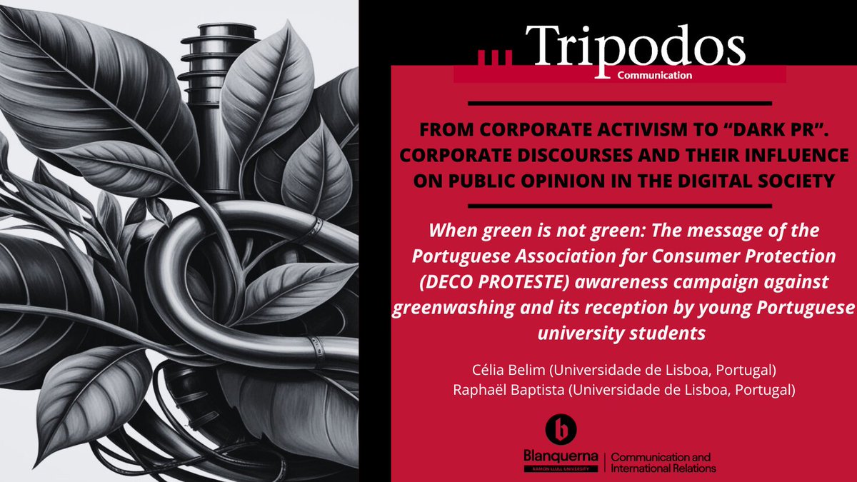 🚨NEW #TRIPODOS57 ARTICLE🚨

🌿 Is green always green? This study by Celia Belim and  Raphaël Baptista Marques from <a href="/ULisboa_/">ULisboa</a> analyzes an anti-greenwashing campaign and how young Portuguese university students perceived it. 

You can fully read it here👇: tripodos.com/index.php/Facu…