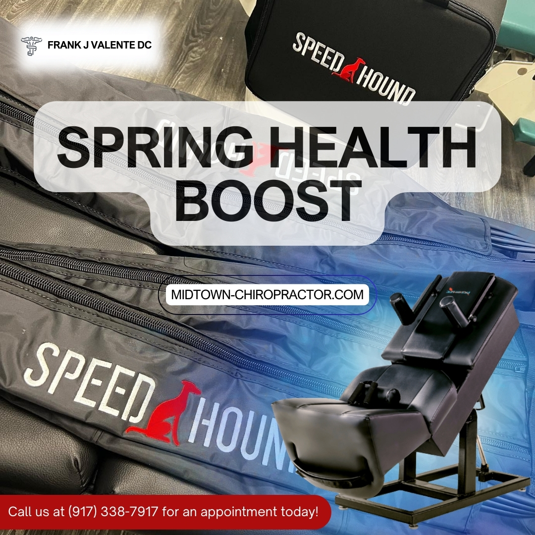 DrValente's tweet image. Spring into rejuvenation with the Speed Hound Compression Recovery System and the ErgoFlex Bac-on-Trac for a spine-tingling start to the season! 🌸 #ChiropracticCare #SpinalWellness #RenewYourBody #SpringRefresh #SpeedHoundRecovery #SequentialPulse #ImproveCirculation #MuscleR...