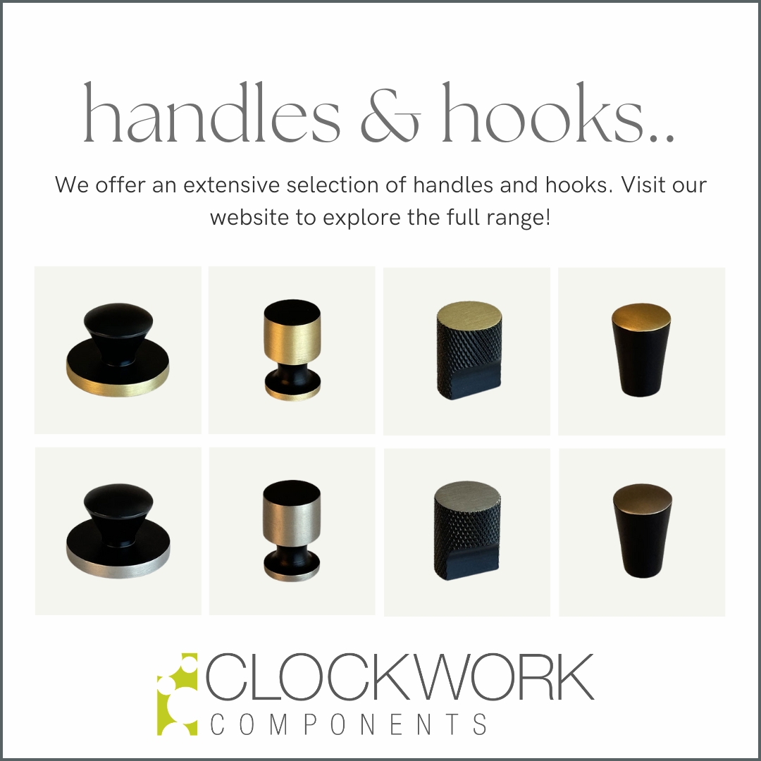 CWC_Ltd's tweet image. Introducing our new range of handles &amp;amp; hooks, available in three finishes - brushed brass, nickel, &amp;amp; matte black. Each finish complements wooden or metal  beautifully, making them perfect for living rooms, bedrooms, or kitchen spaces. Designed with a modern, contemporary style.