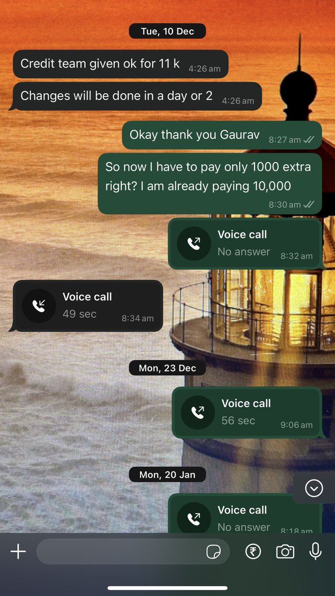 deekshima's tweet photo. Highly unprofessional and disappointed company @CredilaFinserv! Your emplyee had committed to deduction of pemi goi by not more than 11K and now I am paying 14K @CredilaFinserv https://t.co/4Pqnr7UtmQ