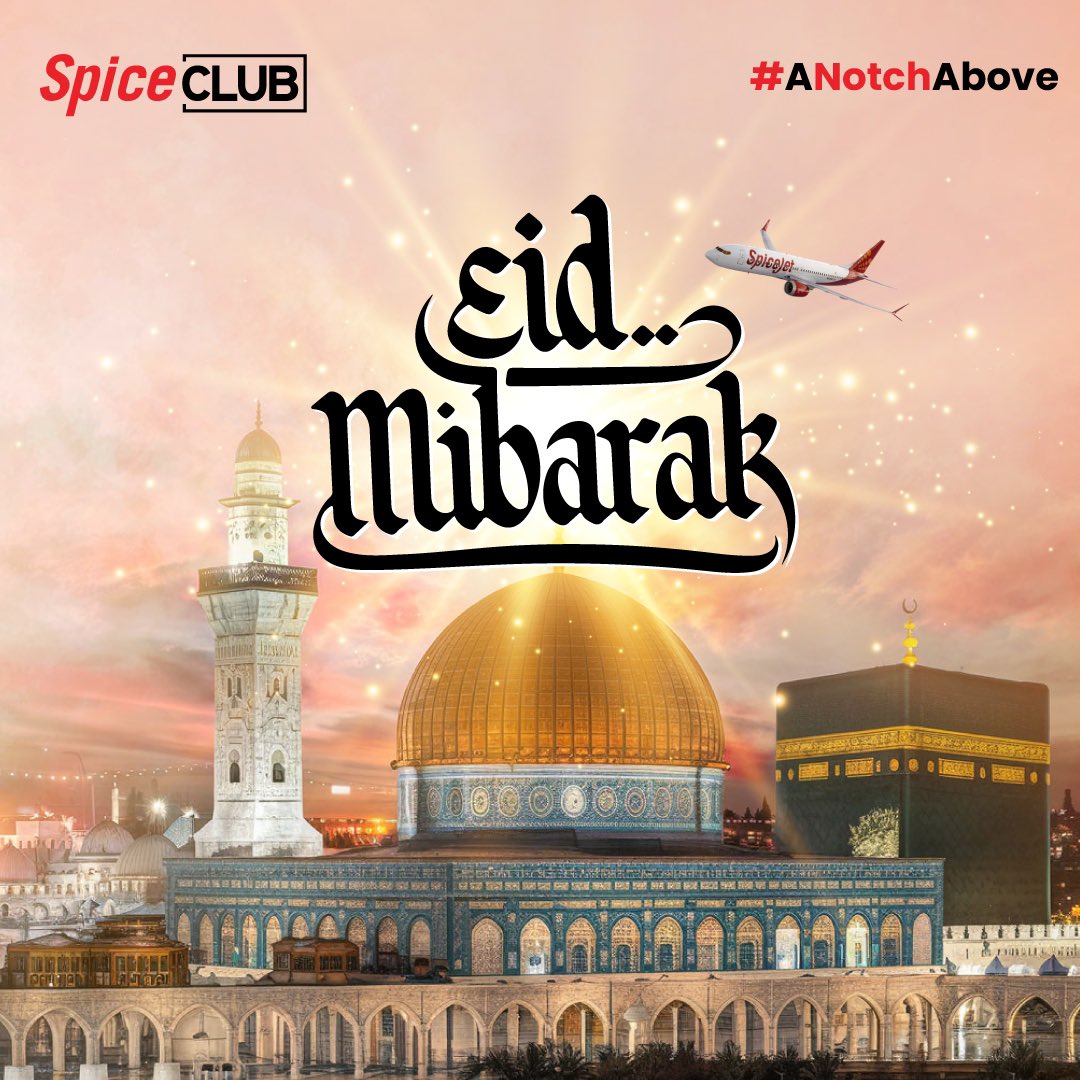 SpiceClubSG's tweet image. #SpiceClub wishes you and your loved ones a blessed Eid filled with joy, peace, and prosperity. 
#SpiceJet #Aviation #Travel #EidMubarak #eid2025