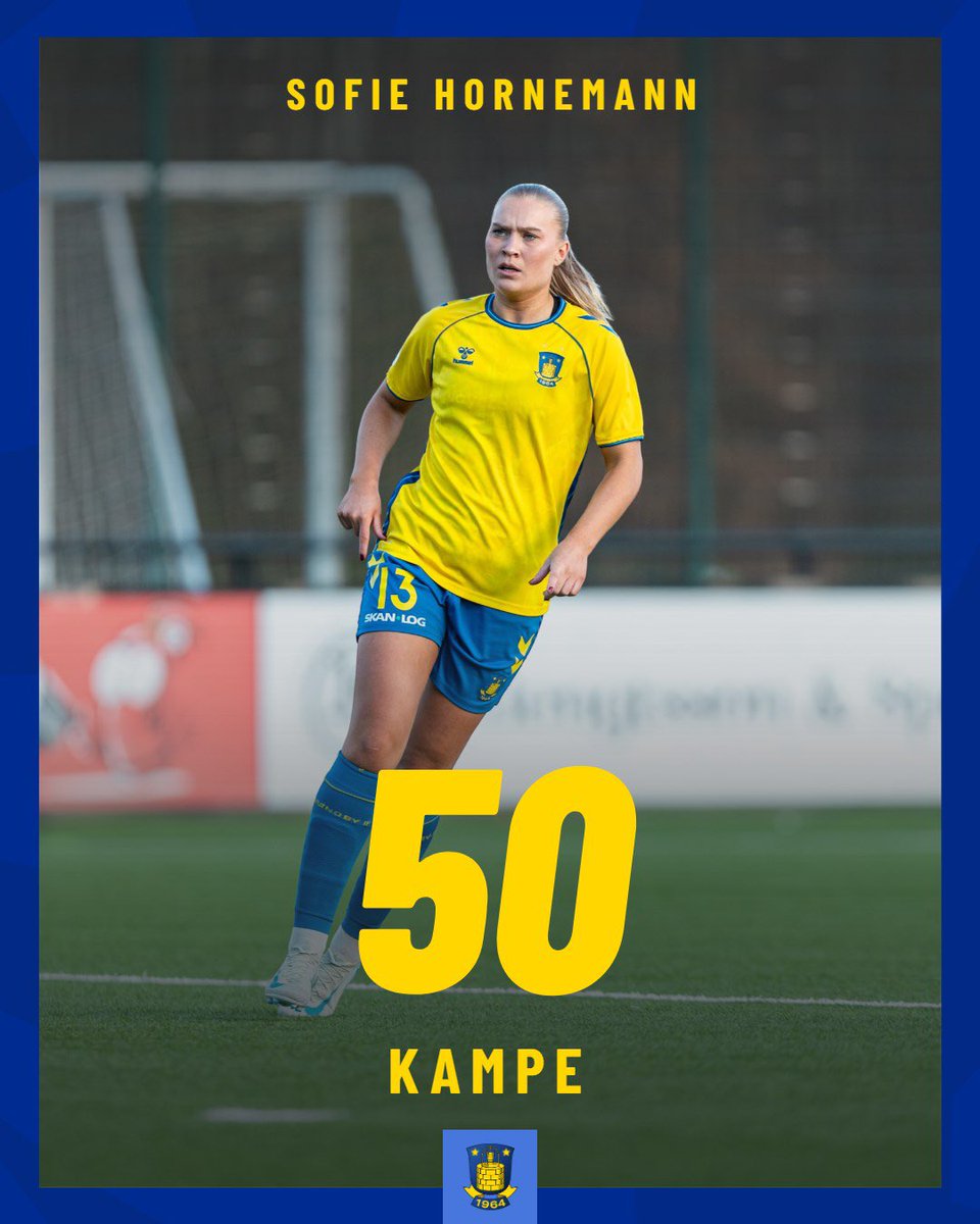 I lørdagens pokalsemifinale kom Sofie Hornemann på banen til sin kamp nr. 5️⃣0️⃣ for Brøndby IF ✨

Sådan, Horne!