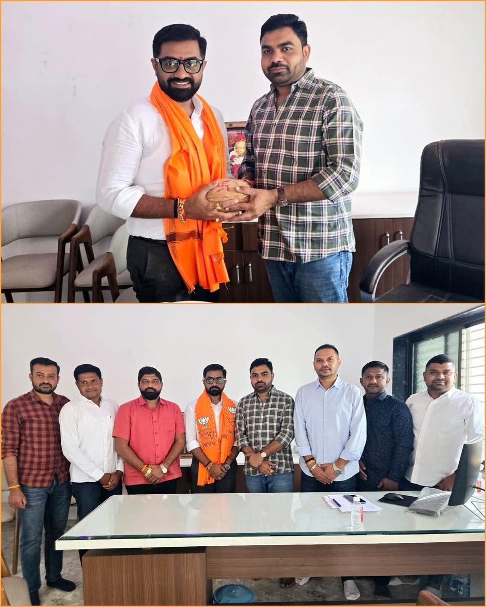 Surajvasava20's tweet photo. ભારતીય જનતા પાર્ટી વાલોડ તાલુકા નવનિયુક્ત સંગઠન પ્રમુખશ્રી પરીમલભાઈ સોલંકી એ આજ રોજ રૂમકિતલાવ ઓફિસ મુકામે શુભે��્છા મુલાકાત લીધી હતી...
#BJP_Tapi #ભાજપા_તાપી
@ParimalsinhS https://t.co/C7YQWx0cw1