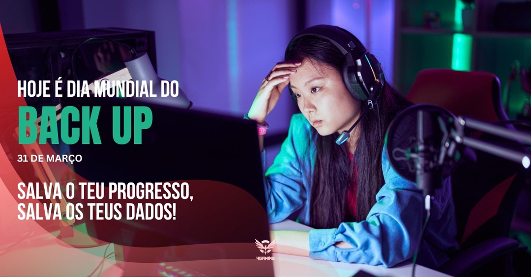 🛑🎮 Dia Mundial do Backup – Salva o teu progresso, salva os teus dados! 🎮🛑

Assim como no gaming, na vida real também é essencial ter um backup seguro!

Não arrisques perder arquivos importantes—faz backup regularmente e mantém os teus dados protegidos🔄💾

#BackupDay #4Gaming