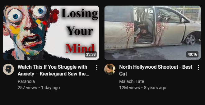 YouTube recommends doomposting?