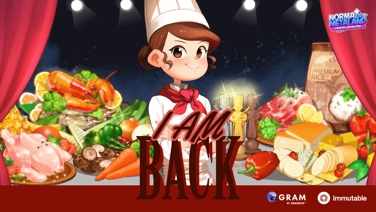 👩‍🍳Guess who's back? Norma—the world’s best chef!

After 8 months, Norma in Metaland is officially back and better than ever—now live on our new home, <a href="/Immutable/">Immutable</a> 🔥

🎮 Available on:
- iOS: apps.apple.com/app/id64746525…
- Web: web3.norma.land
- Android (Under review, keep you
