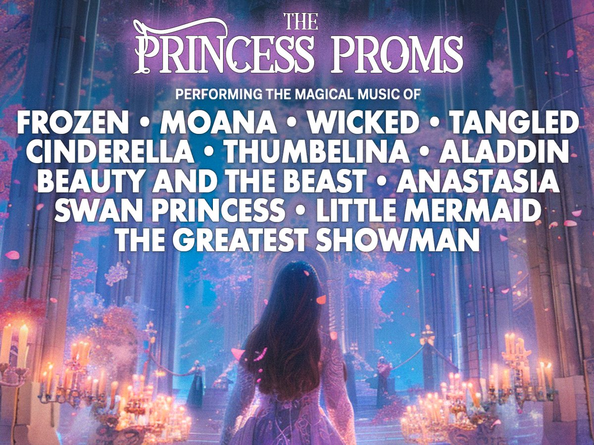 Join us for #ThePrincessProms! A night of enchanting melodies, magical music, and an unforgettable sing-along experience. Let the magic sweep you off your feet! #MagicalMusic #SingAlong 🎶👑✨