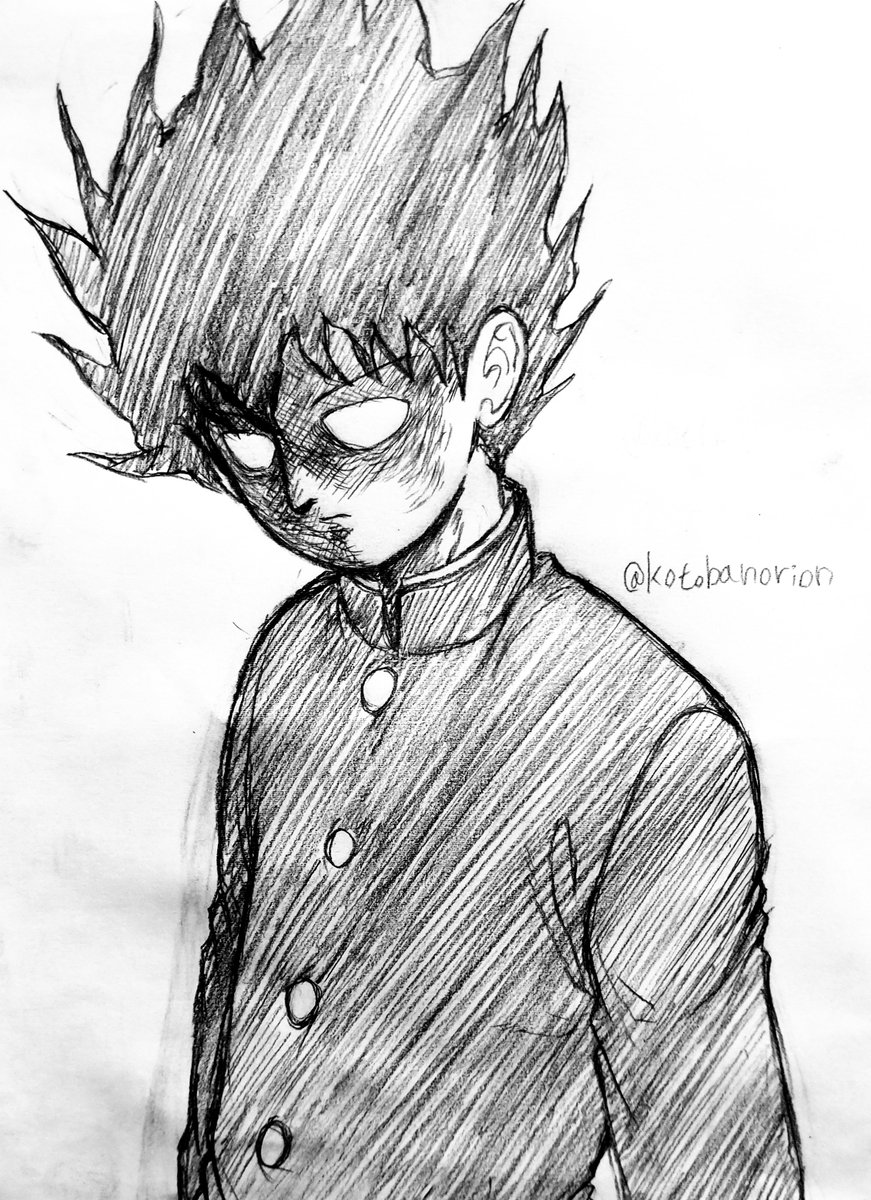 モブ ???%(再掲)
#モブサイコ100 #MobPsycho100 #イラスト