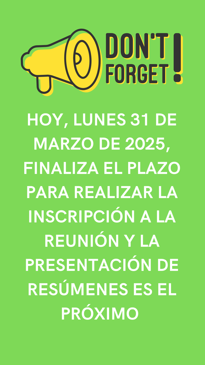 No lo olvides. ¡Te esperamos!