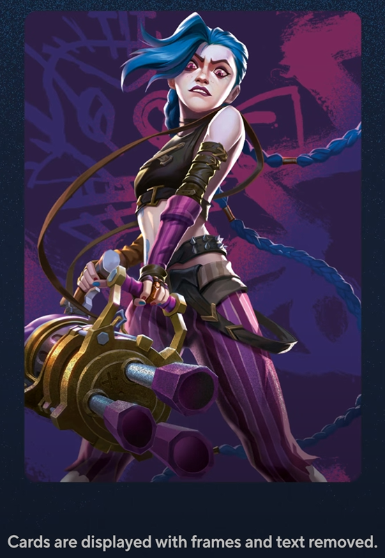 New card art for Jinx, Viktor and Lee Sin