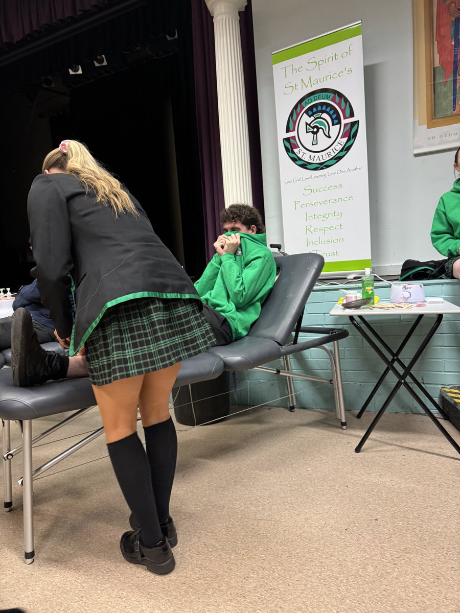 An unbelievable start to our week of raising money for SCIAF with our leg Wax, such a great atmosphere and lots of willing legs, thanks to all who gave, organised and participated! <a href="/sciaf/">SCIAF 🧡</a> <a href="/St_Maurice_High/">St Maurice's High</a>