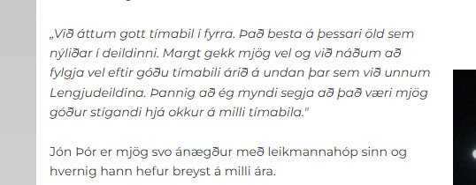 Flottur árangur. En FH 2001 var samt betri. Takk.
