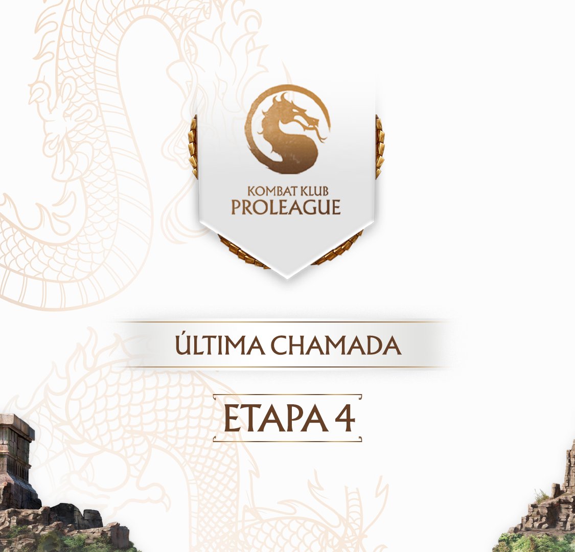 ÚLTIMA CHAMADA! 

A quarta etapa da Pro League de MK1 acontece HOJE! As inscrições serão encerradas às 18h15, então corre que ainda dá tempo de se inscrever!

Link: start.gg/ple4