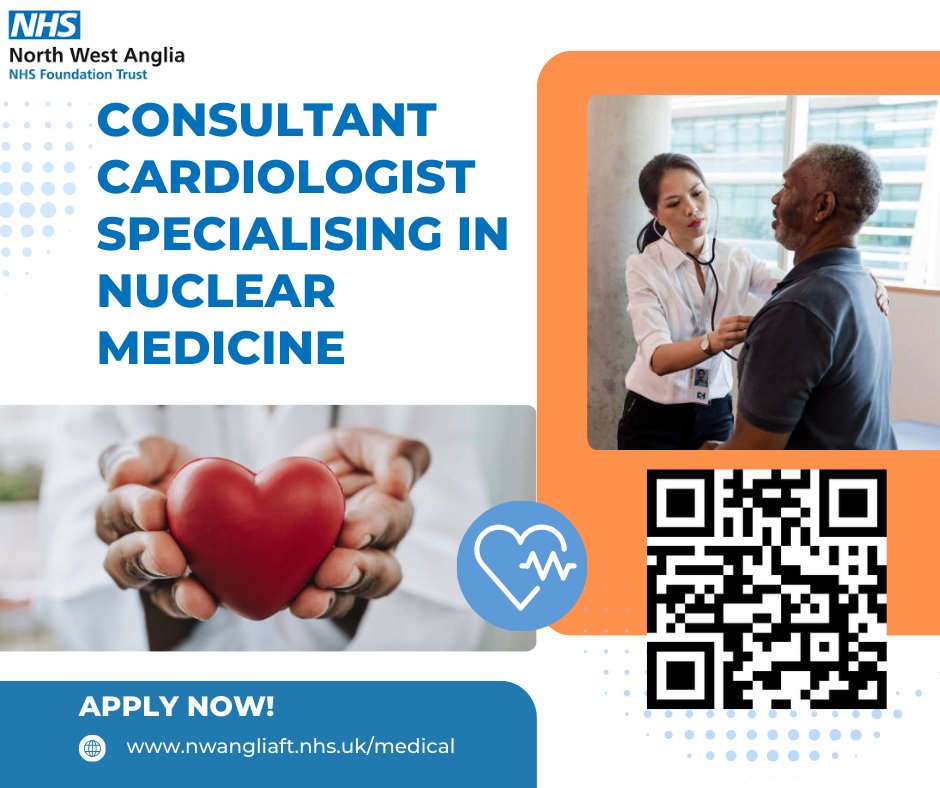 🚨 Don’t miss out – last chance to apply! Ready to take your #ConsultantCardiologist career to the next level with #TeamNWAngliaFT? Enjoy work/life balance with flexible options! ⏳ Apply now! tinyurl.com/5xjt43my
<a href="/TheBMA/">The BMA</a> <a href="/Heart_BMJ/">Heart_BMJ</a> <a href="/BritishCardioSo/">British Cardiovascular Society</a> <a href="/NHS_Jobs/">NHS Jobs</a> <a href="/bmjcareers/">BMJ Careers</a>