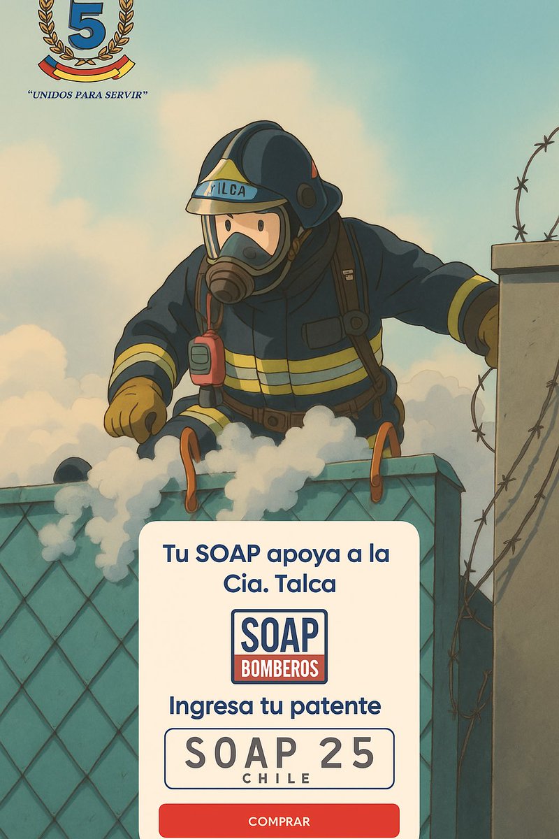 ÚLTIMO DÍA! Compra tu SOAP con nosotros y estarás ayudando a la Bomba España de Talca!

Haz click en el siguiente enlace que te llevará directo a la página  » soapbomberos.cl/yo-apoyo/5-com…
