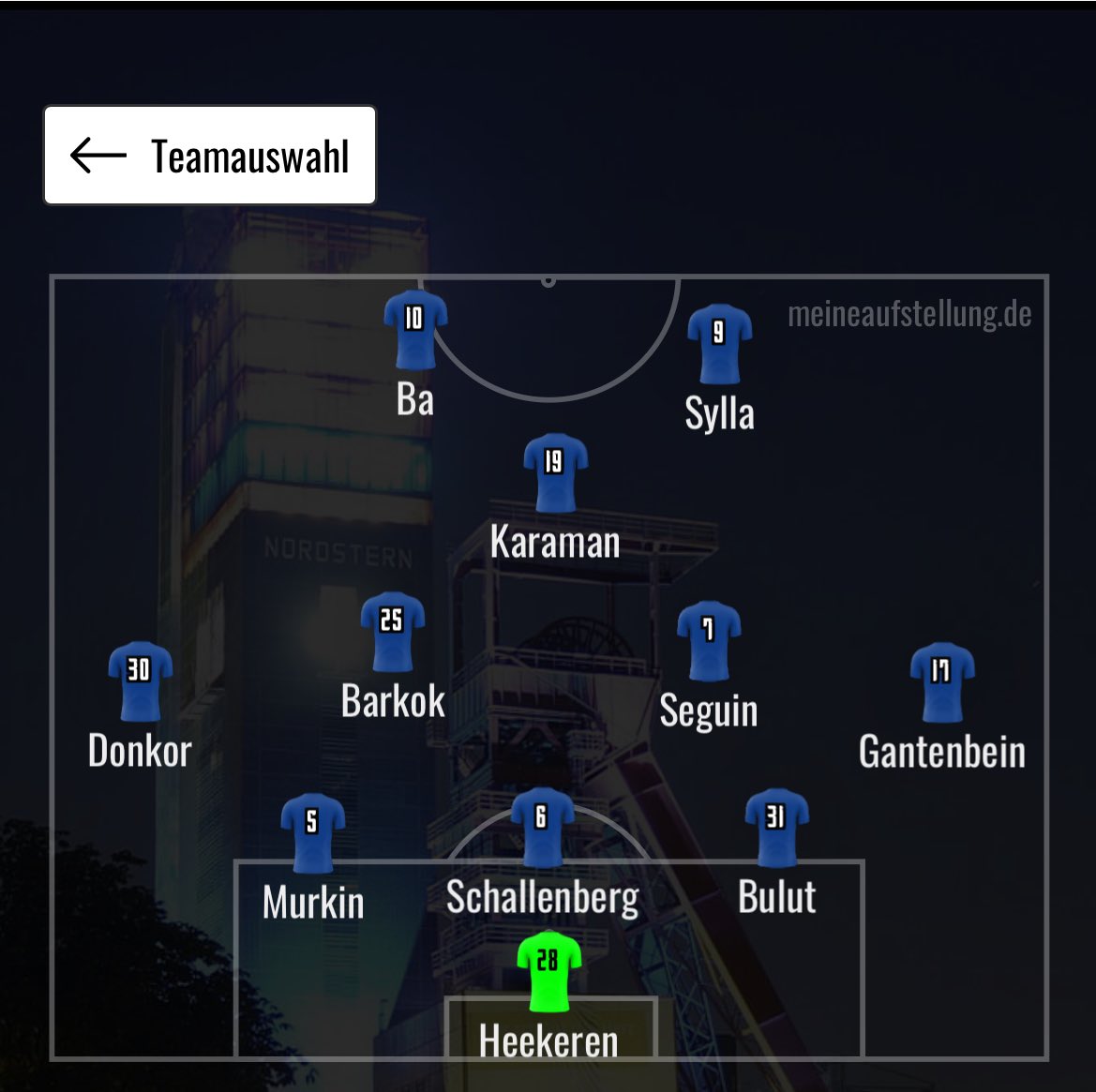 Jetzt, wo CAA auch ausfällt und wir keine Flügelspieler mehr haben, würde ich echt überlegen auf 5er Kette umzustellen. So kannst du Ba + Sylla zsm. spielen lassen und gibst Donkor+Gantenbein mal die Chance auf dem Positionen, für die sie geholt wurden. IV bastelt euch selbst zsm