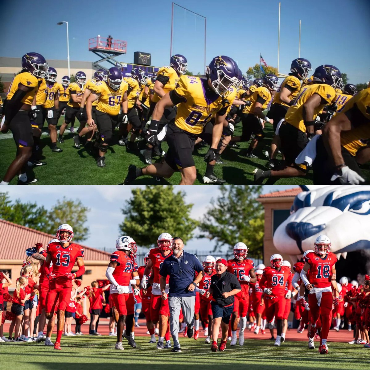 The College Football Network (@thecfbnetwork) on Twitter photo CFBNETWORK D-2 College Football March Madness Sweet 16:
<a href="/MinnStFootball/">Minnesota State Football</a> 11-4 vs <a href="/CSUPFootball/">CSU Pueblo Football</a> 10-2
Who advances to the next round?
Voting is open on our X and Instagram accounts for 24 hours
#d2fb CFBNETWORK D-2 College Football March Madness Sweet 16:
<a href="/MinnStFootball/">Minnesota State Football</a> 11-4 vs <a href="/CSUPFootball/">CSU Pueblo Football</a> 10-2
Who advances to the next round?
Voting is open on our X and Instagram accounts for 24 hours
#d2fb