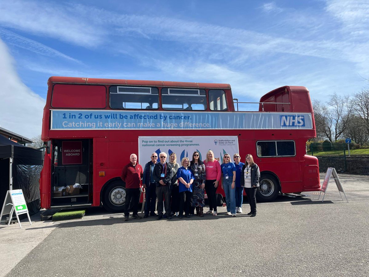 Our wonderful team will be attending the <a href="/NHS_WMCA/">West Midlands Cancer Alliance</a> cancer bus tour this week.

Pop along to find out more about cancer, what symptoms to look out for and the importance of early detection. 

We look forward to chatting to you.  
Find out more here👀 staffsstokeics.org.uk/all-aboard-the…