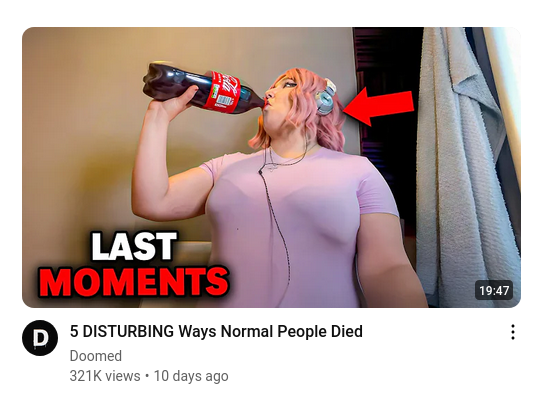 "I'm gonna get into the worst possible angle that makes me look like a man crossdressing and have someone take a photo of me to use in a youtube video"