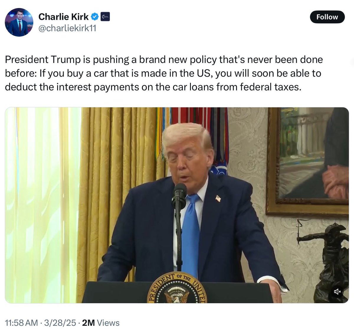 Chandler Reilly (@chandlerreilly) on Twitter photo Trump’s push for price controls and tax relief to fix problems caused by his own tariffs is a textbook case of the dynamics of interventionism.
I make the case in this short piece at The Daily Economy:
thedailyeconomy.org/article/the-in… Trump’s push for price controls and tax relief to fix problems caused by his own tariffs is a textbook case of the dynamics of interventionism.
I make the case in this short piece at The Daily Economy:
thedailyeconomy.org/article/the-in…