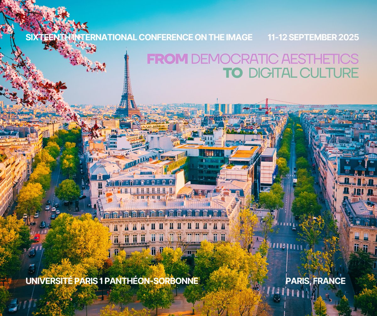 Get ready to experience the Sixteenth International Conference on The Image in one of the world’s most dynamic and inspiring cities. We can’t wait to welcome you to Paris! Submit a proposal today: tinyurl.com/3xm4zudt
#ICOTI25
#TheImage
#UniversiteParis1PantheonSorbonne