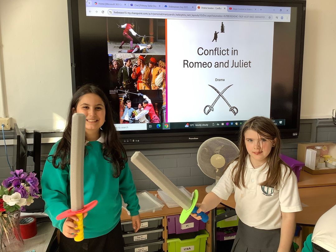 Diolch yn fawr iawn to <a href="/YDB_Official/">Ysgol Dinas Brân</a> for a fantastic day of Shakespeare themed activities for our pupils.