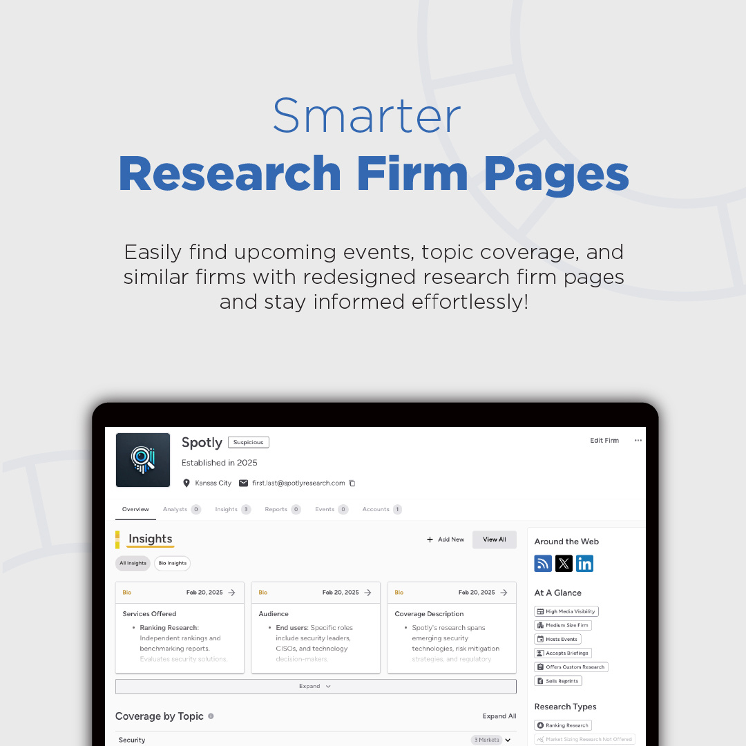 SpotlightAR's tweet photo. 🚀 What’s New in Spotlight Oz? 🚀 We’re making it easier than ever to capture insights, track events, and stay on top of deadlines.
💡Check out our latest blog on The Spotlight Way! https://t.co/LDCC26Ypo5
#ARchat #AnalystRelations #SpotlightOz #ARTech #ARPlatform #ARsoftware https://t.co/px9GiRqtWp