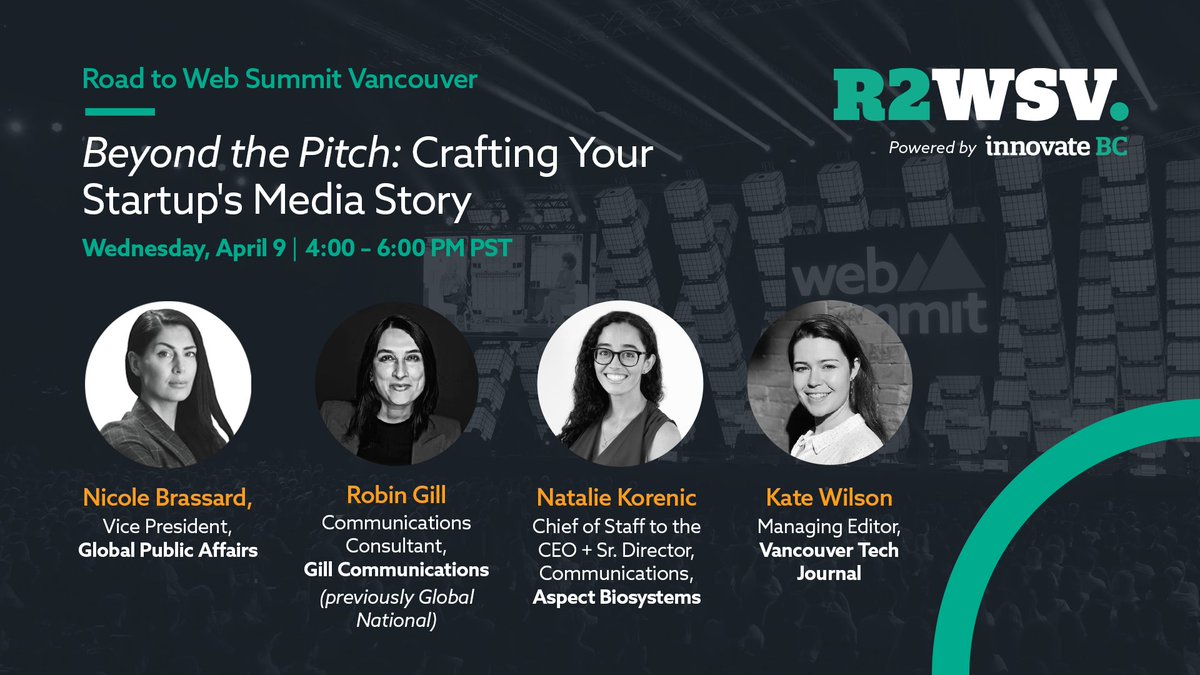 Our VP <a href="/ColeBrassard/">Nicole Brassard</a> is speaking at <a href="/InnovateBC/">InnovateBC</a>’s upcoming 'Beyond the Pitch' event featuring top PR experts and seasoned journalists designed to help startups refine their media relations strategy.

👉 Register now: lu.ma/88mj7gyq