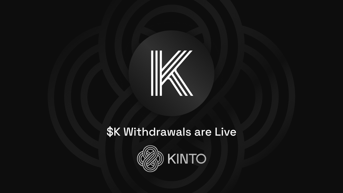 1/ @KintoXYZ is entering a new era.
Today, $K starts trading in 90 minutes.
$K Deposits/ Withdrawa