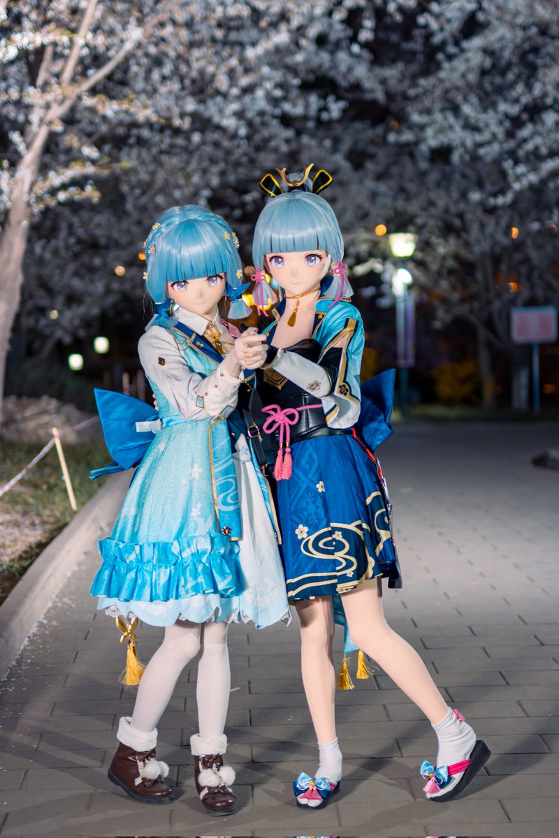 绫华双皮『夜樱下的华尔兹』🌸
原皮 我
花时来信 <a href="/qruukoq/">流萤</a> 
📸 <a href="/FengZhi_LQ/">风止灬群花落</a>
🛍️ <a href="/Ling1507LTY/">雨辰</a>  <a href="/leo_kig/">leo_kig</a> 
#kigurumi #着ぐるみ #神里绫华 #樱花