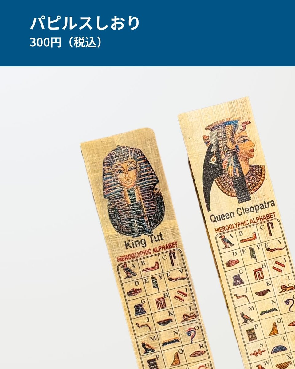 古代エジプトを、お持ち帰り。 「パピルス しおり」をご紹介📖！ 紙の