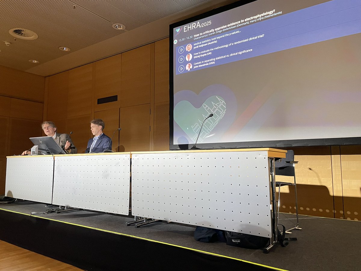 RigsHeart 🫀🚨 (@rigsheart) on Twitter photo <a href="/SZDiederichsen/">Søren Zöga Diederichsen</a> as a chairperson right now in room 6 #EHRA2025
How to critically appraise evidence in electrophysiology?
A topic relevant for any researcher ✅ <a href="/SZDiederichsen/">Søren Zöga Diederichsen</a> as a chairperson right now in room 6 #EHRA2025
How to critically appraise evidence in electrophysiology?
A topic relevant for any researcher ✅