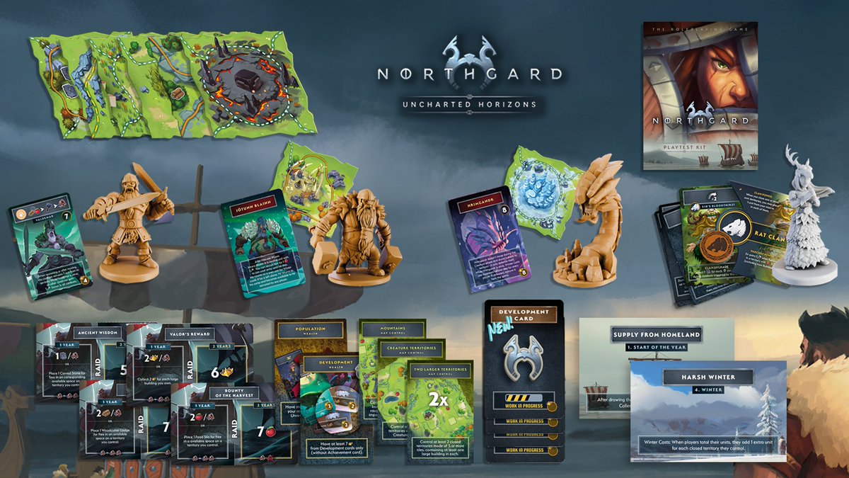 Only 3 days left before Northgard: Uncharted Horizons sails off into the sunset on Kickstarter! 

Let’s take a moment to celebrate all the Stretch Goals you’ve unlocked so far. ♥

Pledge before April 3rd to unlock the a brand new clan: kck.st/3Vkot4S