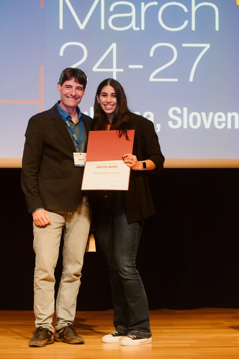 CIC biomaGUNE (@cicbiomagune) on Twitter photo 🧠👩🔬Maider Garbizu y Claudia Espósito, estudiantes de doctorado en el grupo Radiochemistry & Nuclear Imaging de #CICbiomaGUNE han sido premiadas en #EMIM2025 por sus pósters en neuroimagen 🏆
¡Enhorabuena a ambas por este merecido reconocimiento! 👏
Zorionak!
<a href="/Llop_Lab/">Radiochemistry and Nuclear Imaging Group</a> 🧠👩🔬Maider Garbizu y Claudia Espósito, estudiantes de doctorado en el grupo Radiochemistry & Nuclear Imaging de #CICbiomaGUNE han sido premiadas en #EMIM2025 por sus pósters en neuroimagen 🏆
¡Enhorabuena a ambas por este merecido reconocimiento! 👏
Zorionak!
<a href="/Llop_Lab/">Radiochemistry and Nuclear Imaging Group</a>