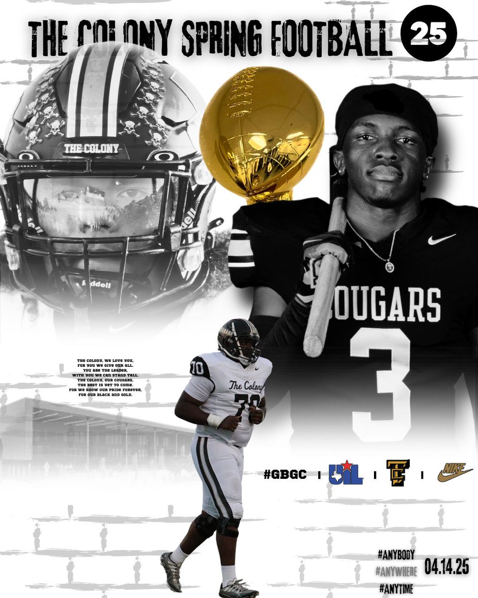 Just 2 weeks away from the start of Spring Ball 25!
Spring Ball Calendar is live college coaches. Feel free to stop by #TheNation to see all the talent on Blair Oaks Drive! #GBGC