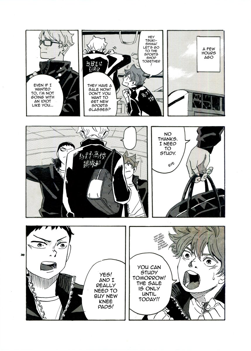 VolleyboysW's tweet image. Matchmaker Tsukki. Featuring kagehina as oblivious third years (1/12) #kagehina #Haikyuu #karasuno #tsukishimakei