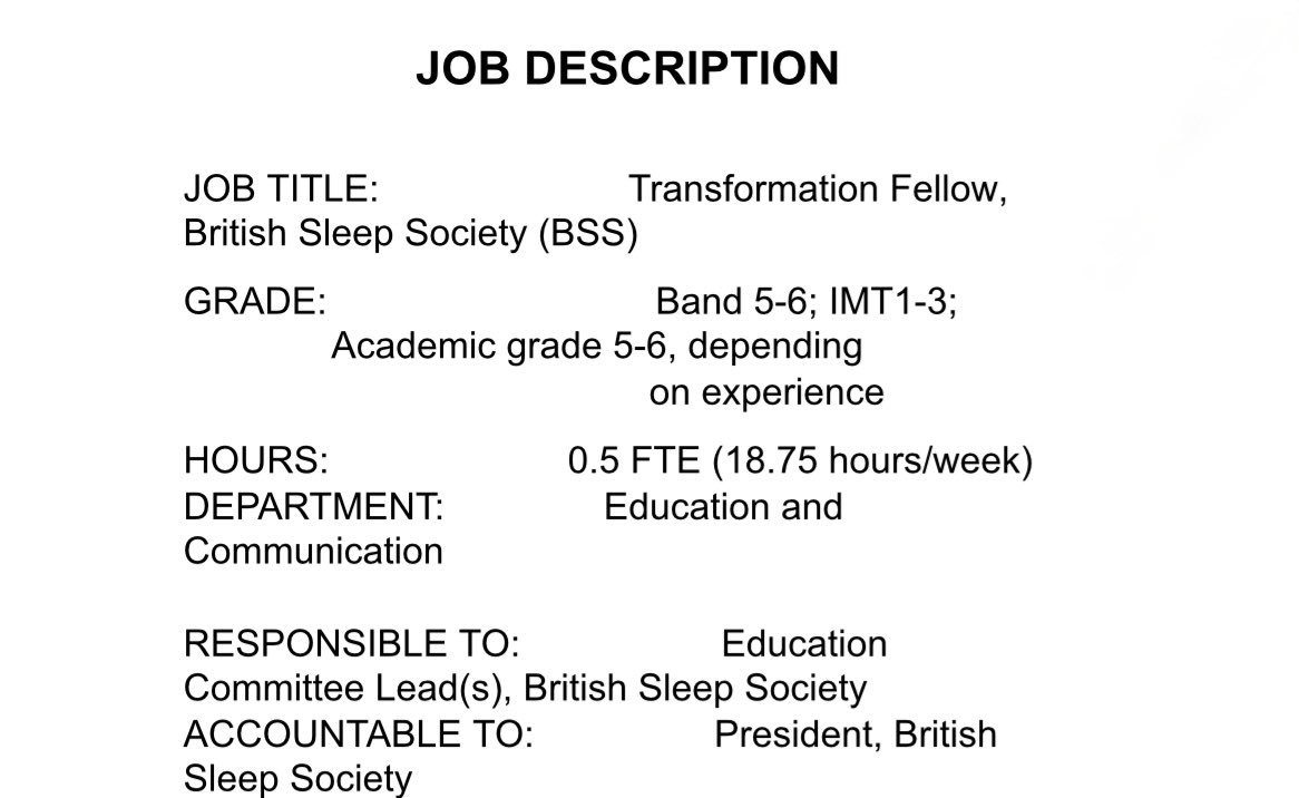 Want to be the BSS fellow? Why wouldn’t you? Check out this job opportunity to work with us. It might be just what you are looking for….#sleepeducation #resped #MedEd