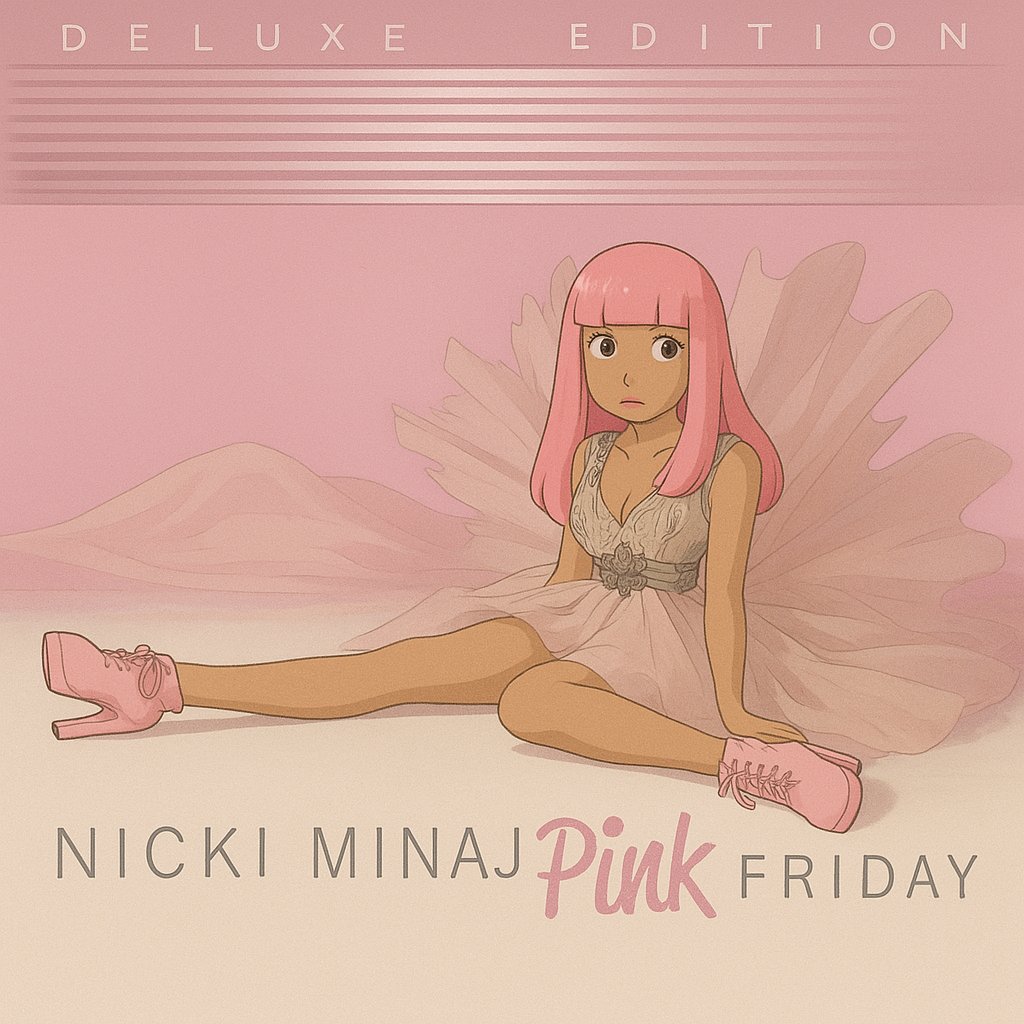 GAGCITIZEN's tweet photo. pink friday albums studio ghibli version https://t.co/CzRFvr7sdF