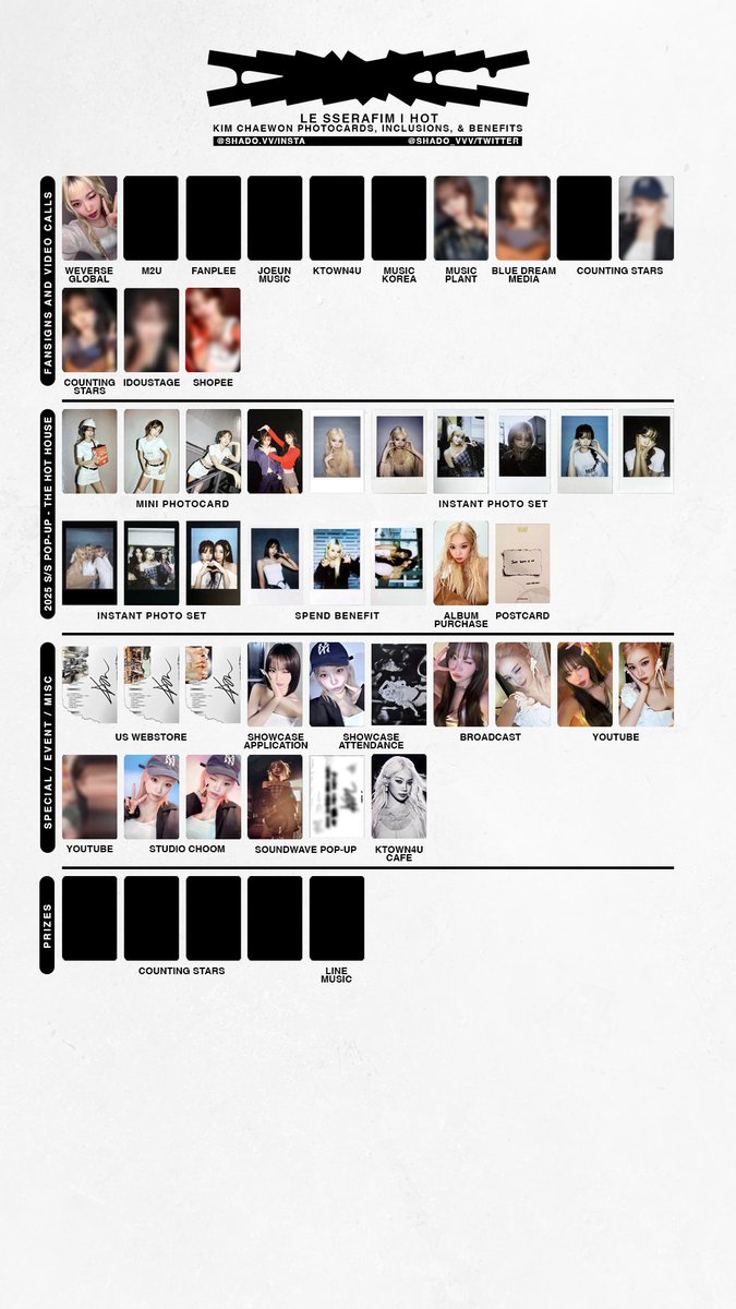 桜さん　専用ページ 310325 - LE SSERAFIM - HOT - member template - Chaewon, Sakura