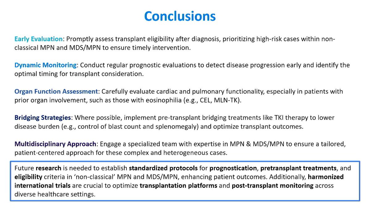 MPN_Hub (@mpn_hub) on Twitter photo CONGRESS | #EBMT25 @theEBMT | PRESENTATION
Nicola Polverelli <a href="/N_Polverelli/">Nicola Polverelli, MD, PhD</a> discusses the role of allo-HCT in atypical MPN and overlap syndromes, highlighting the importance of early evaluation, dynamic monitoring, organ function assessment, binding strategies and a CONGRESS | #EBMT25 @theEBMT | PRESENTATION
Nicola Polverelli <a href="/N_Polverelli/">Nicola Polverelli, MD, PhD</a> discusses the role of allo-HCT in atypical MPN and overlap syndromes, highlighting the importance of early evaluation, dynamic monitoring, organ function assessment, binding strategies and a