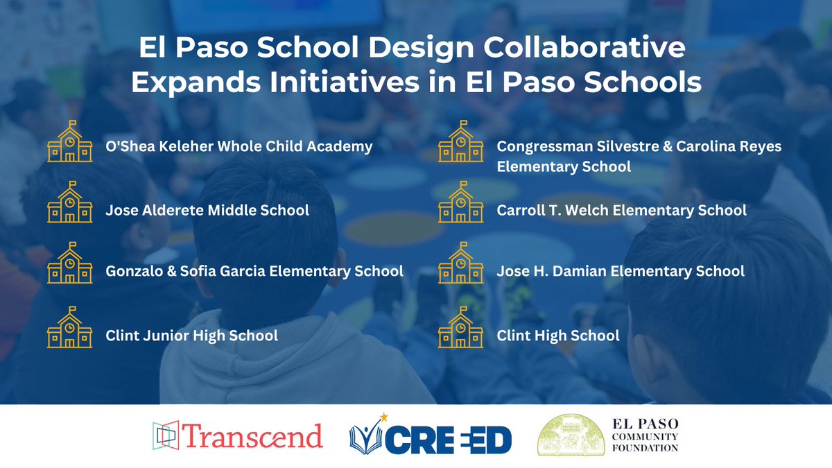 Thanks to a new $250k grant from the Prentice Farrar Brown and Alline Ford Foundation, the El Paso School Design Collaborative is expanding to <a href="/ClintISD/">Clint ISD</a> Junior High School &amp; Clint High School! 
Learn more: creeed.org/2025/03/27/cre…